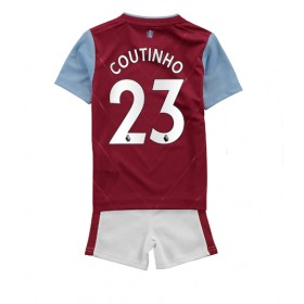 Baby Fußballbekleidung Aston Villa Philippe Coutinho #23 Heimtrikot 2022-23 Kurzarm (+ kurze hosen)